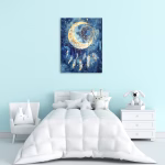 تابلو شاسی طرح ماه در آغوش رویا کد C49 - Image 2